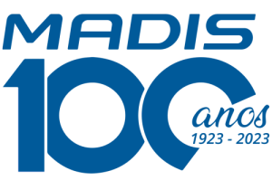 Logo-Madis-100-anos-azul